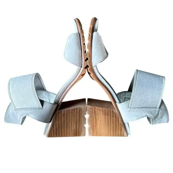 Sorel Nadia™ Leather Block Heeled Sandal Women’s Size 7.5 in Dove Gray EUC - Picture 6 of 10